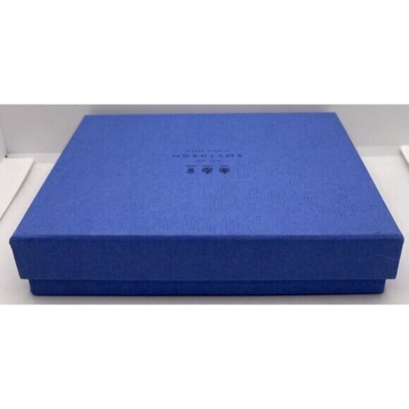 Smythson of Bond Street Panama Glasses Case Black Cross Grain Leather Spain - Picture 13 of 14